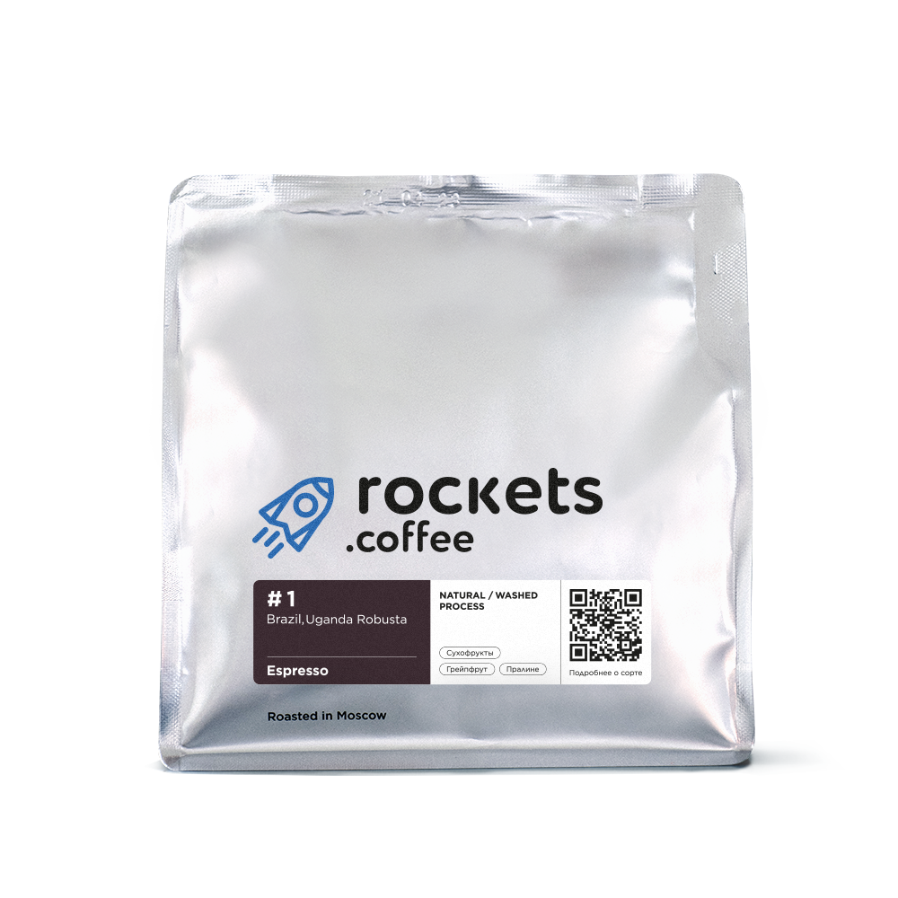 Кофе зерновой Rockets Espresso #1 250 гр