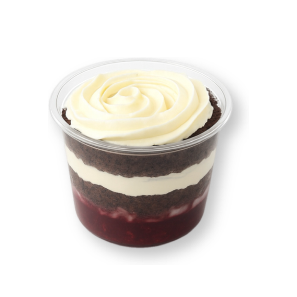 Трайфл с шоколадом и брусникой