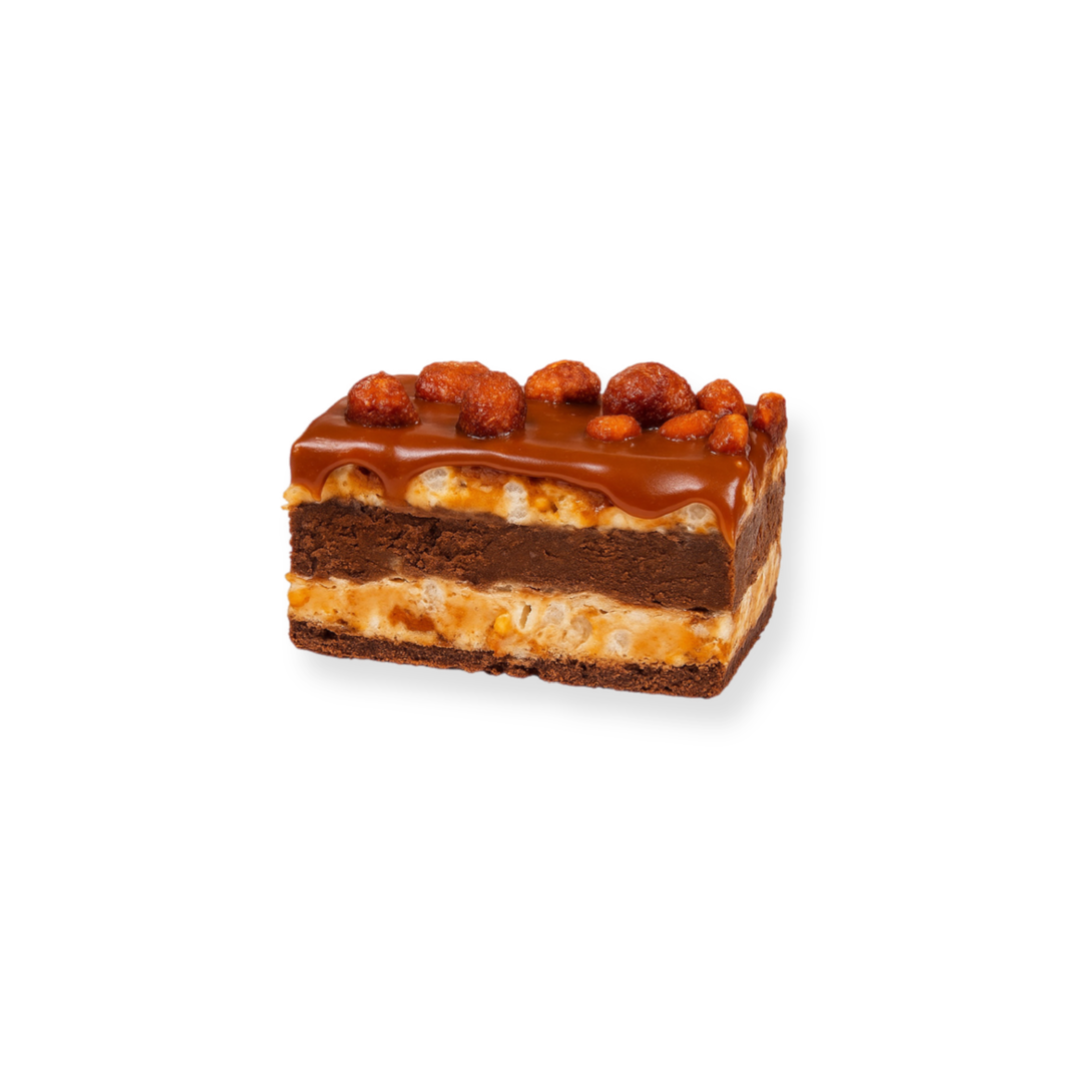 Пирожное карамельно-ореховое